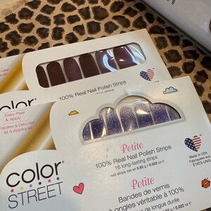 Color Street Glittery Purple Nail Strips